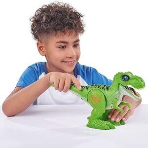 Robo Alive Attacking Green T-Rex Battery-Powered Dinosaur